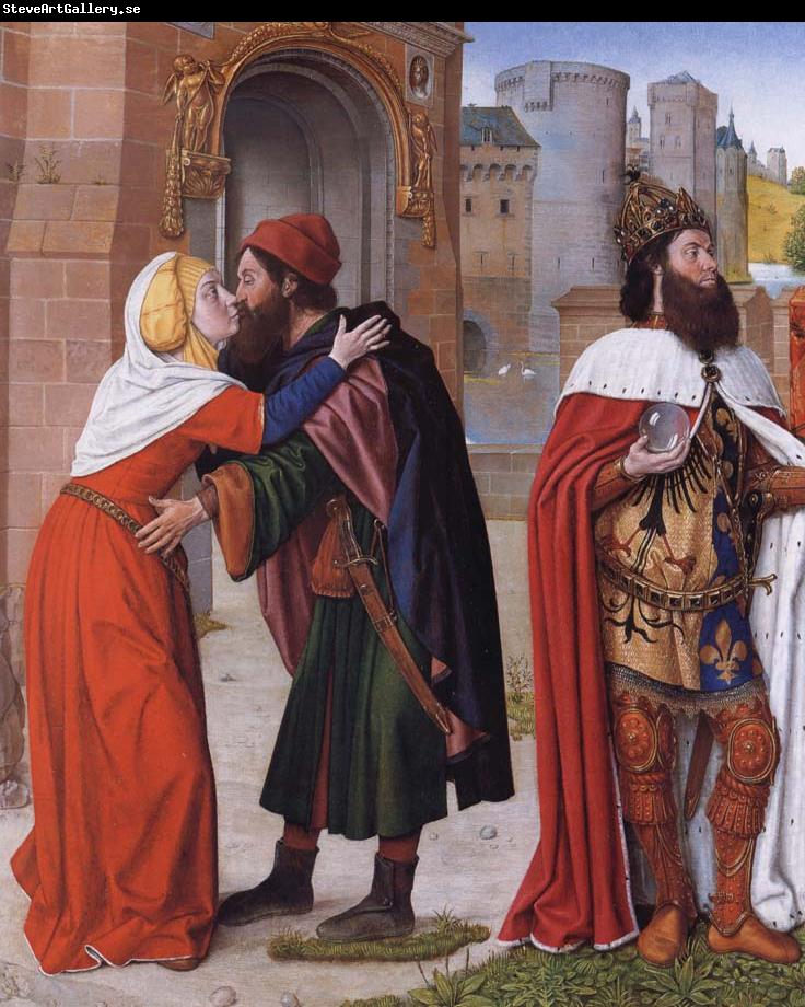 Master of Moulins The Meeting of Saints Joachim and Anne at the Golden Gate